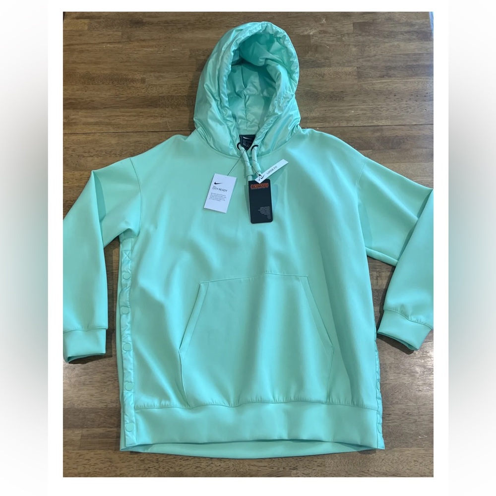 Nike Womens City Ready Pullover Hoodie CJ4020 386 Medium Green New With Tags